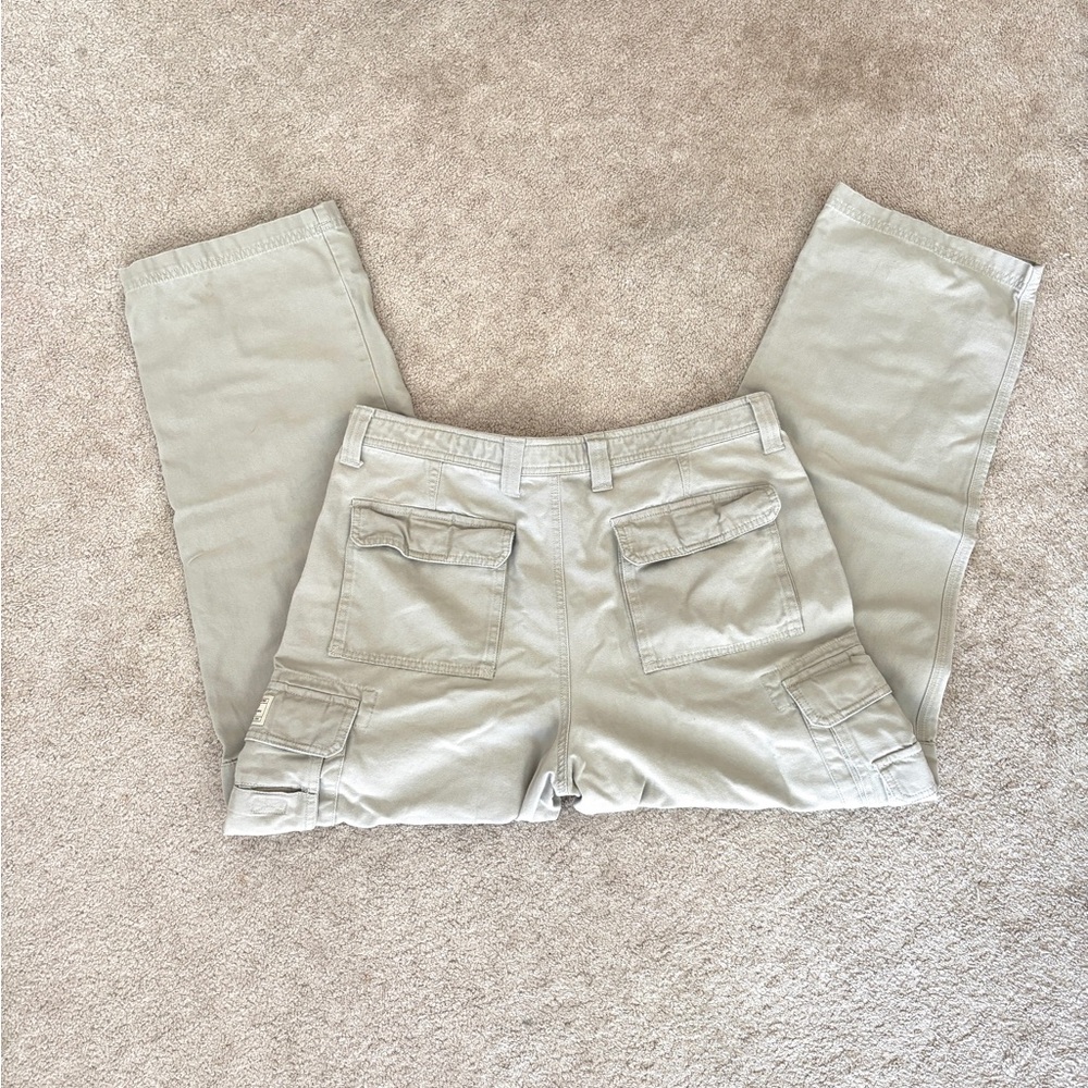 Eddie Bauer Tan White Cargo Pants